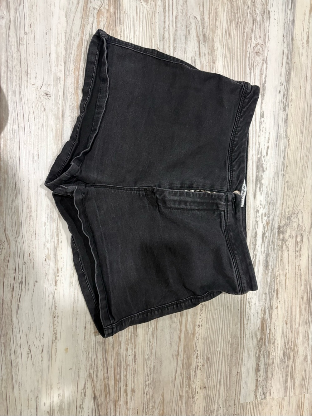 Pull&Bear Black High-Waist Denim Shorts